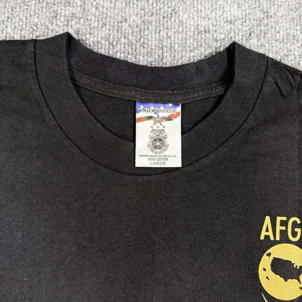 AFGE Local 3197 Union Made USA Mens Large Black Graphic T Shirt I Am The Future